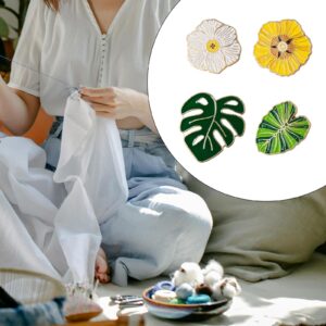 BLACKNANA Leaf Flower Shaped Needle Minders Magnetic Needle Minders Needle Nanny Needle Holders for Stitching Embroidery