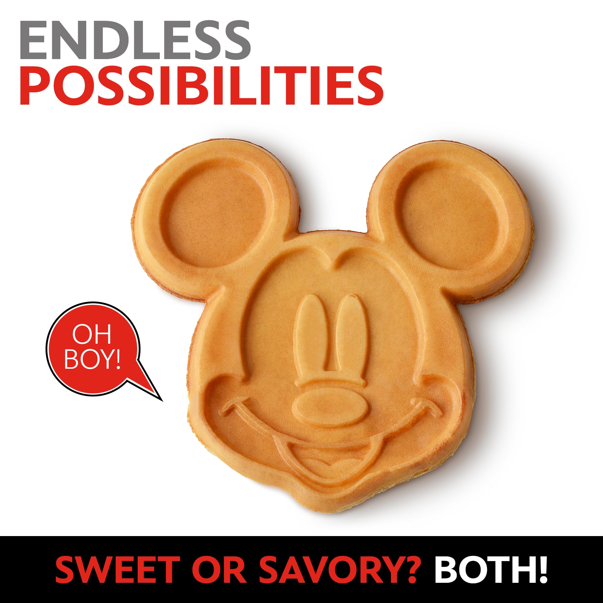 Mickey Mouse 7" Round Waffle Maker