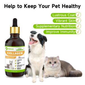 Liquid Collagen for Dogs and Cats, Skin and Coat Supplement for Dogs and Cats, Lustrous Coat, Vibrant Skin, Supplementary Nutrition, Improve Immunity, with Vitamin and Biotin