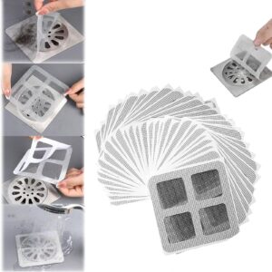 einweg filterflicken for drain, disposable filter patches for drain shower, disposable drain covers for shower, bathtub drain filter patch,floor drain cover,for bathroom,kitchen (30pcs)