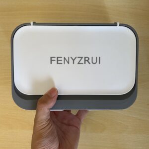 FENYZRUI Plastic Storage Containers for Household Or Domestic use Strong Plastic Rectangular with Lid Suitable for Dryer Sheet, 7.24" X 4.88" X 2.95" Gray 1 Pcs