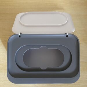 FENYZRUI Plastic Storage Containers for Household Or Domestic use Strong Plastic Rectangular with Lid Suitable for Dryer Sheet, 7.24" X 4.88" X 2.95" Gray 1 Pcs