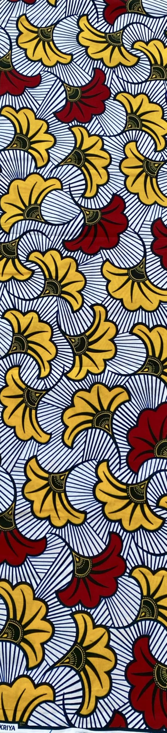 African Print Fabric, Cotton Ankara, 1 Yard, Africa Ethnic Pattern, Printed Fabric, Tribal Print, One Yard, Ankara Wax (B23)