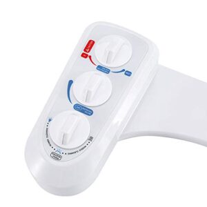 Ejoyous Hot / Cold Bidet Self Dual Nozzle Toilet Attachment Spray Non Electric Bathroom Seat