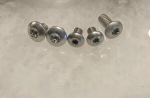 stainless steel torx screws for spyderco lil’native compression lock knife 5pcs