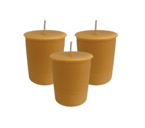 mister candle spring/summer votive collection handmade scented votive candles bulk, small candles with premium wax & essential oils, 15 hour burn time (pumpkin pie)