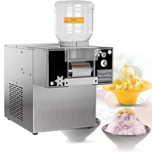 xuruius snowflake ice machine, commercial snowflake shaved ice machine, snowflake sponge crusher, smoothie machine (120kg)