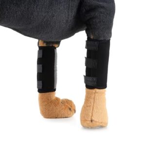 Zksbdxz 2X Reflective Dog Fleece Elbow Sleeves Leg Brace for Ankle Recovering Dog Front Leg Recovery Sleeves