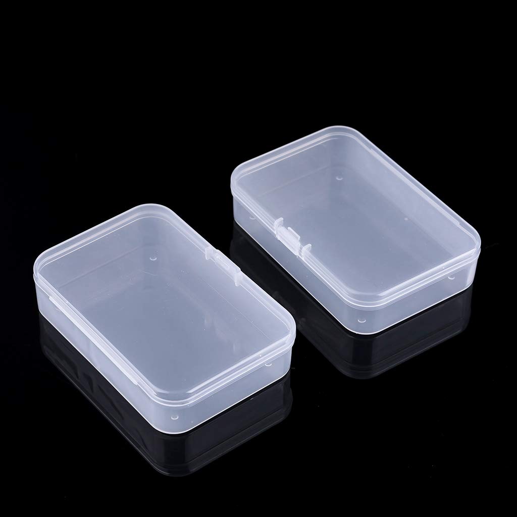 2 Pcs Transparent Storage For Case For Creative Household Jewelry Home Sewing Supplies Organiza