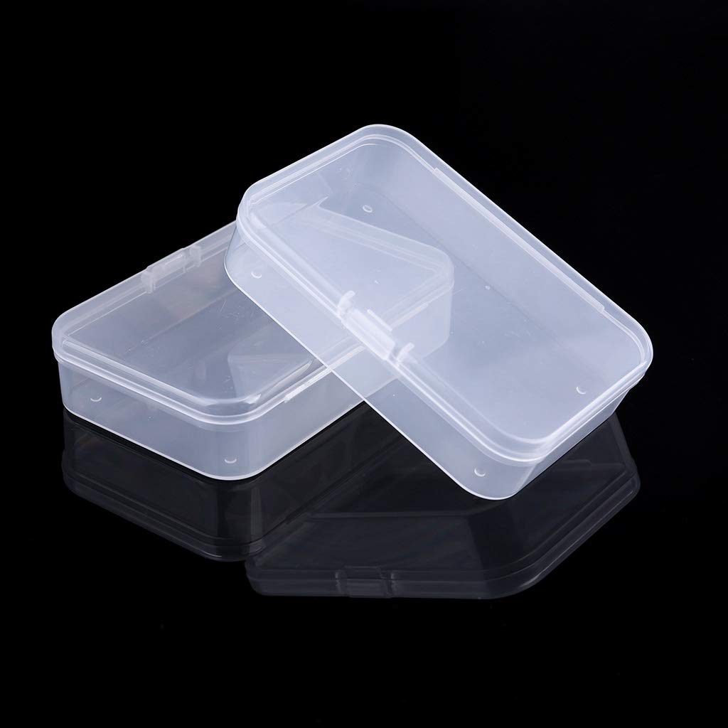 2 Pcs Transparent Storage For Case For Creative Household Jewelry Home Sewing Supplies Organiza