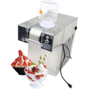 xuruius korean snowflake ice machine, commercial milk mango smoothie shaved ice machine, smoothie crusher, 4 flavors of snowflake ice (120kg)