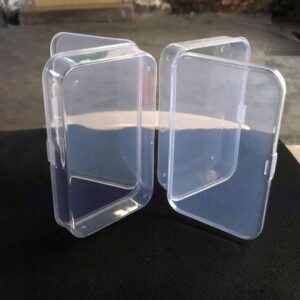 2 Pcs Transparent Storage For Case For Creative Household Jewelry Home Sewing Supplies Organiza