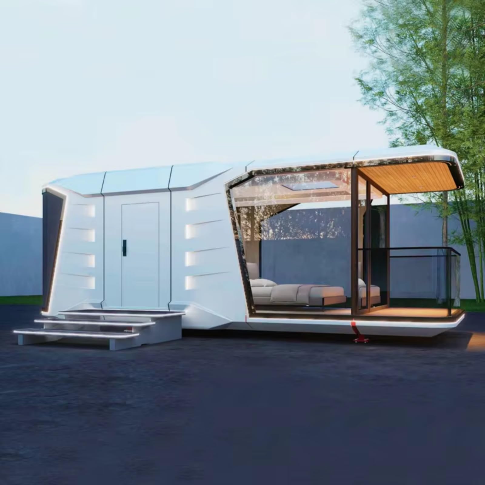 Mobile Tiny Home 1 Bedrooms Expandable Container House 3 Bedrooms Foldable Container House Mobile Expandable Prefab House for Hotel 2 Bedrooms 1 Bathroom