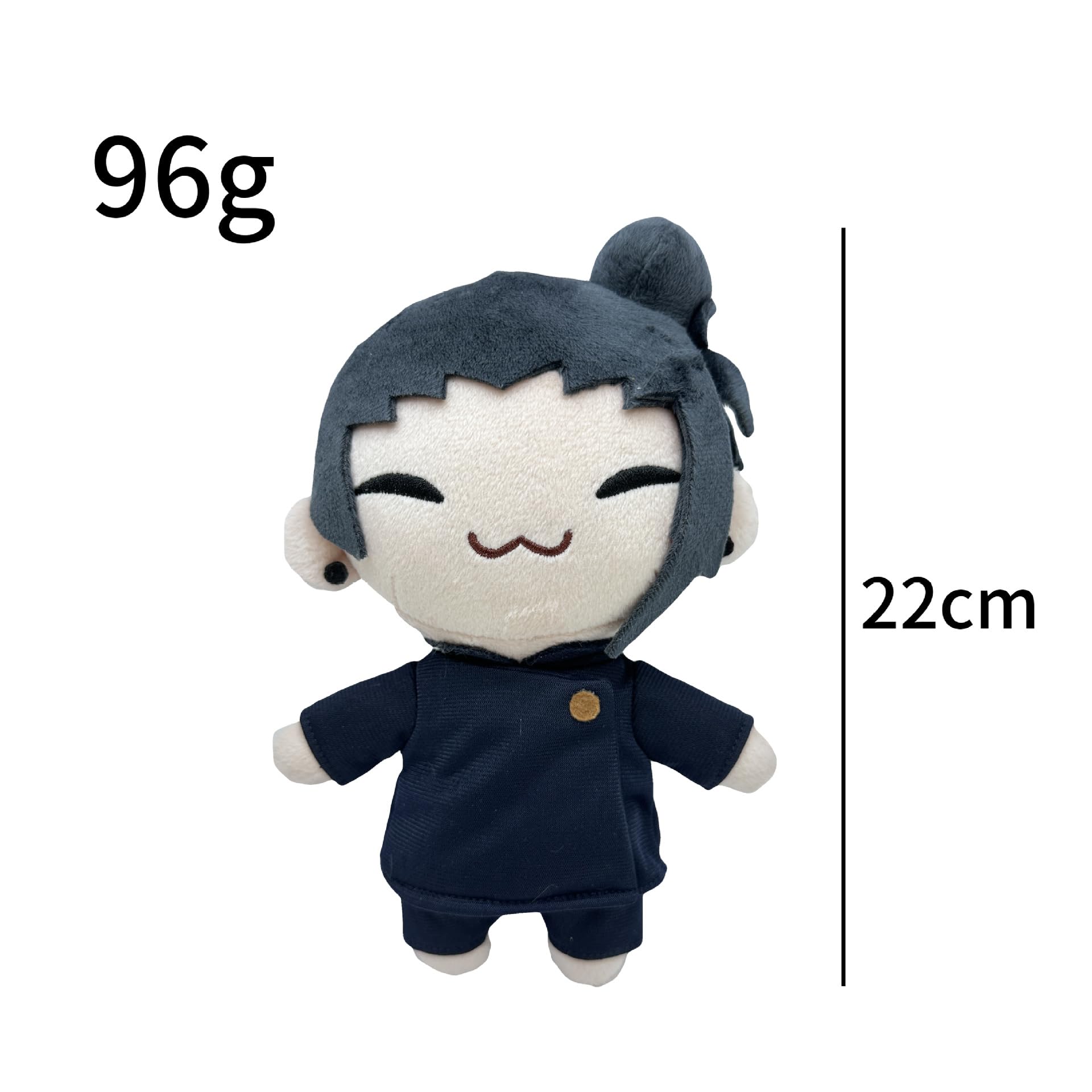 Geto Suguru Anime Soft Figure, Cute Character Stuffed Pillow Figures Cushion Cartoon Home Sofa Decoration for Fans(21cm)