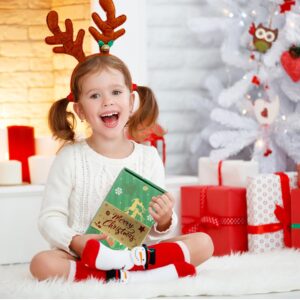 Surprise Gift Box Explosion for Money, Funoio Surprise Box Gift Box, Merry Christmas Surprise Gift Boxes, Folding Bouncing Pop-Up Explosion Gift Box, Pop Up Money Gift Box (Christmas Elk, 12 Pages)