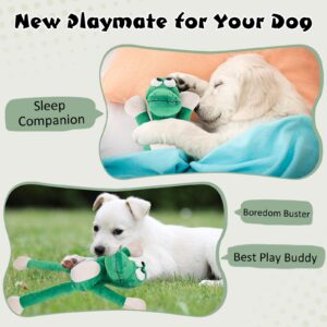 Zuykjeagle Christmas Large Dog Squeaky Toys for Stuffed Toys, Retractable Tug-of-war Toy with Long Legs, Plush Chew Toys to Keep Puppy Small, Medium, and Large Dogs Busy