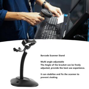 Adjustable Barcode Reader Stand, Premium ABS and Stainless Steel Material, Compatible with Multiple Scanner, Suitable for Supermarkets, Retail Stores