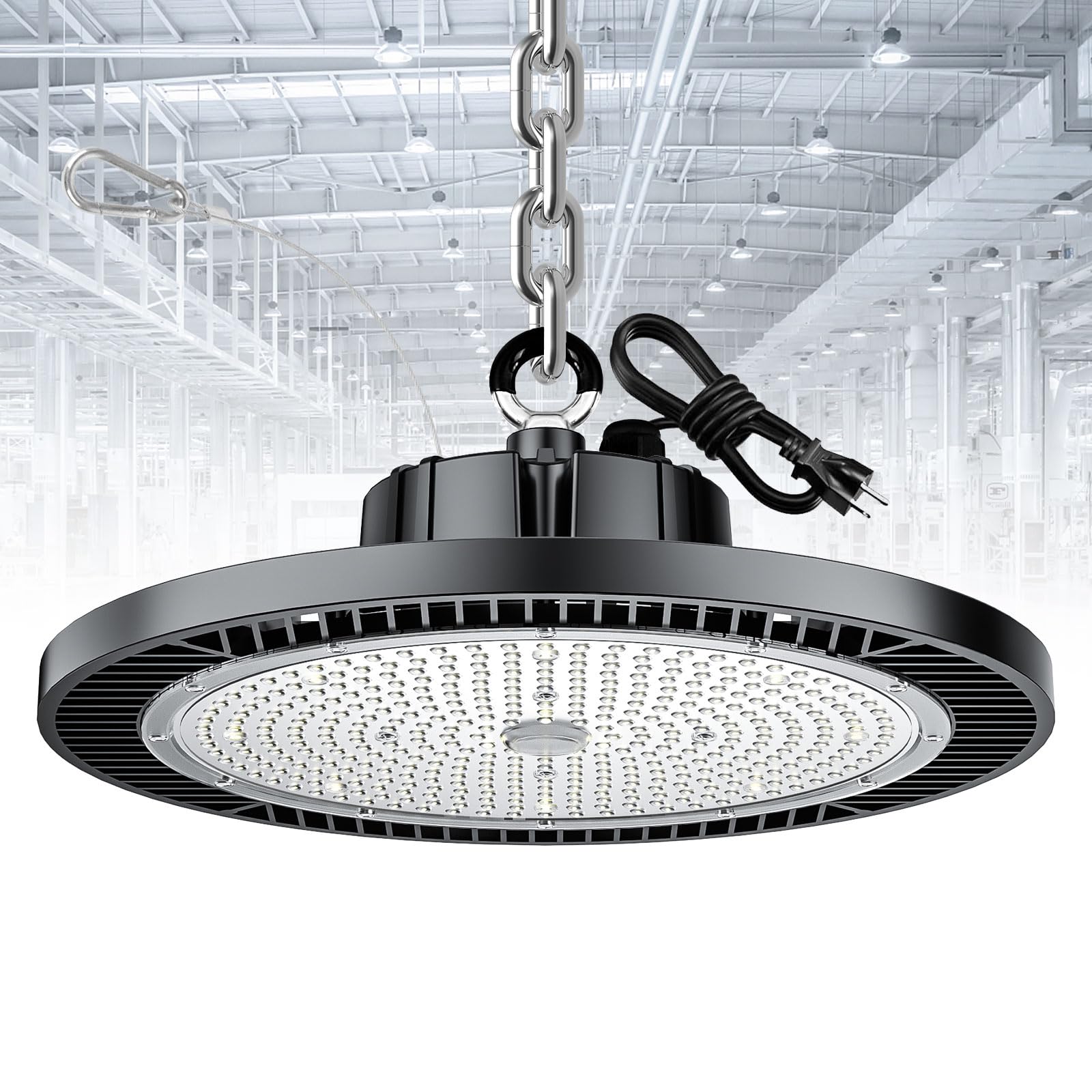 THELUX Super Bright 250W UFO LED Highbay Light, LED Hig Bay Light,LED Warehouse Light, LED Factory highbay Light,Garage Lighting,led Shop Lights 1PACK FCC Certification