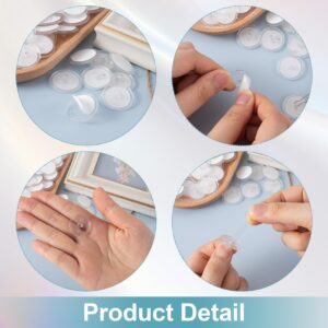 ANCIRS 80 Pcs Self Adhesive Ceiling Hooks, Clear Sticky Hooks for Hanging, Removable Sticker Hooks, No Drill Ceiling Hook for Plants, Lights, Clothes, Bags