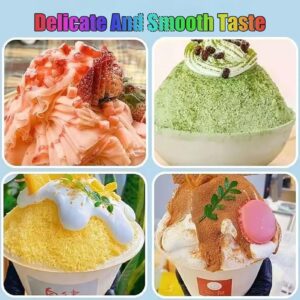 Commercial Ice Cream Machine, Snowflake Machine Rainbow Color Shaved Ice, Machine Cone Shaved Ice Equipment, Smoothie Machine (120KG)