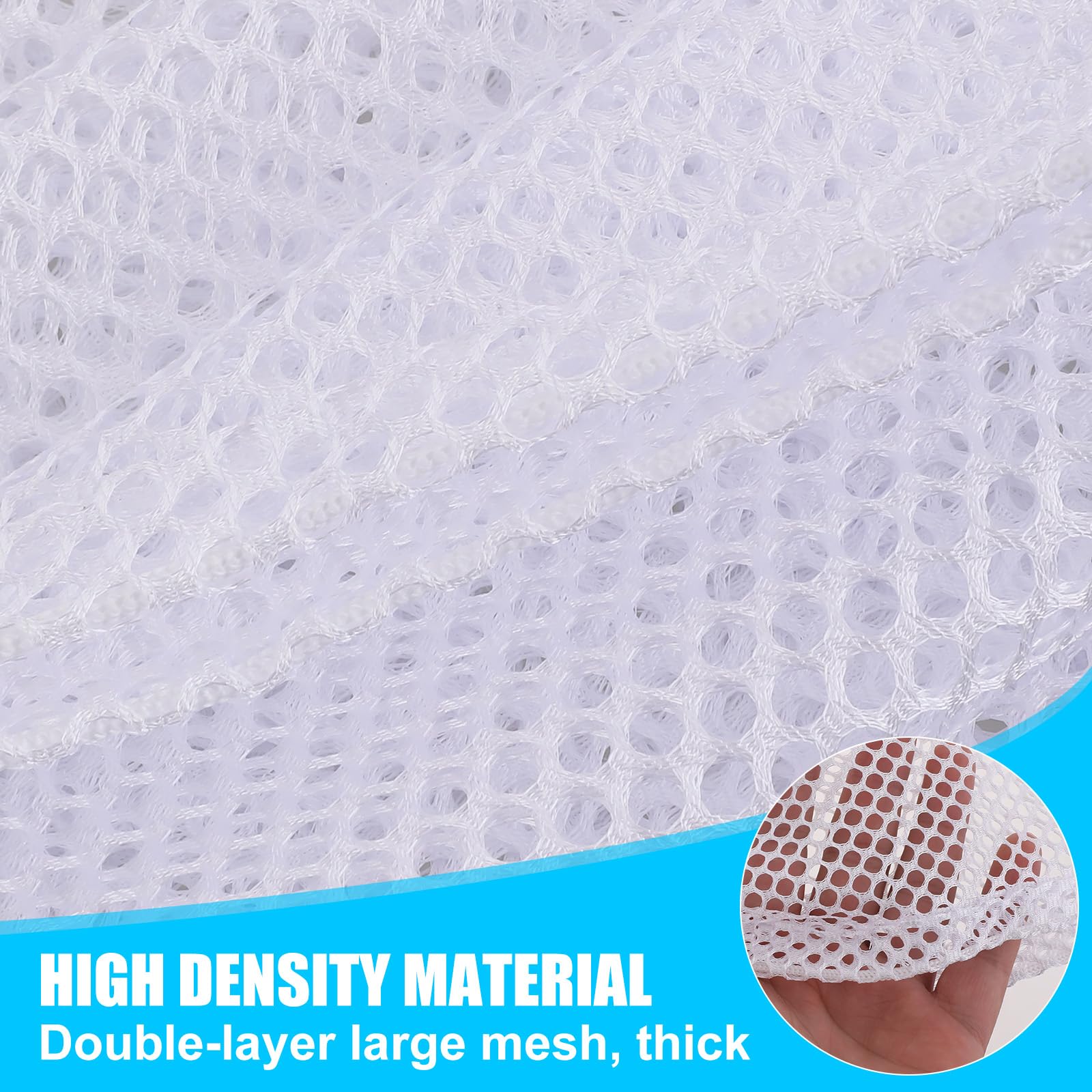 3 Pcs Mesh Laundry Bags Large Washable Laundry Bags Mesh Wash Bags with Drawstring Closure Mesh Washing Bags for Delicates Clothes Bed Linen Toys College Dorm Apartment, 3 Size