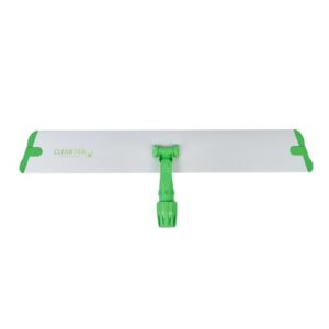 Restaurantware-Clean Tek Professional 23.6 Inch Flat Mop Plate Frame, 1 Quick Connect Mop Frame for Wet Or Dry Mop Pads - Mop Pads Sold Separately, Durable, Green Aluminum Cleaning Mop Pad Frame