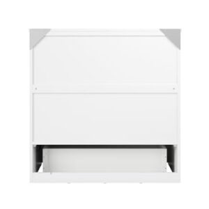 AFI, Vivian Murphy Bed Chest Twin XL with Storage Drawer and Built-in USB Charger, White