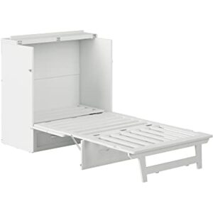 AFI, Vivian Murphy Bed Chest Twin XL with Storage Drawer and Built-in USB Charger, White