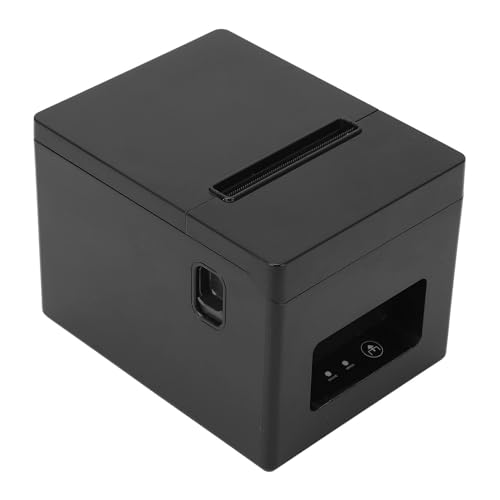 Hyuduo POS Receipt Printer High Speed Printing Auto Paper Cutting 80mm USB Thermal Receipt Printer for Restaurant Retail Store (US Plug 100‑240V)