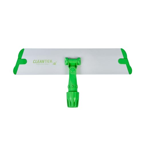 Restaurantware-Clean Tek Professional 15.7 Inch Flat Mop Plate Frame, 1 Quick Connect Mop Frame for Wet Or Dry Mop Pads - Mop Pads Sold Separately, Durable, Green Aluminum Cleaning Mop Pad Frame