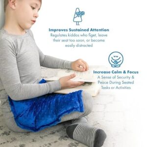 Harkla Weighted Lap Pad for Kids (Deep Blue)