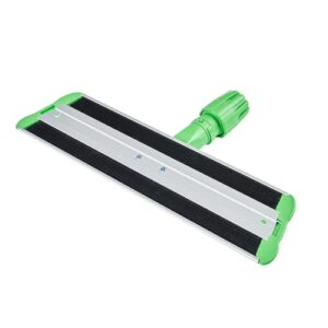 Restaurantware-Clean Tek Professional 15.7 Inch Flat Mop Plate Frame, 1 Quick Connect Mop Frame for Wet Or Dry Mop Pads - Mop Pads Sold Separately, Durable, Green Aluminum Cleaning Mop Pad Frame