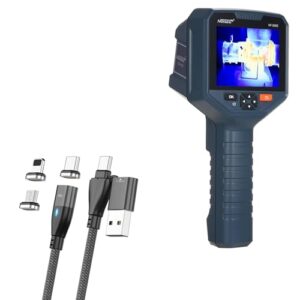 boxwave cable compatible with noyafa nf-526e handheld thermal imager - magnetosnap pd allcharge cable (100w), magnet pd 100w charging cable usb type-c micro usb - jet black