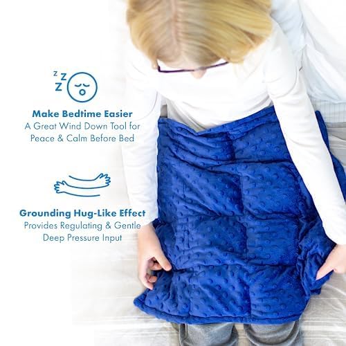 Harkla Weighted Lap Pad for Kids (Deep Blue)