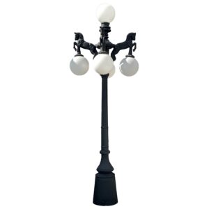 the king's bay 10 ft 5 arm horse pole light for commercial or residential use