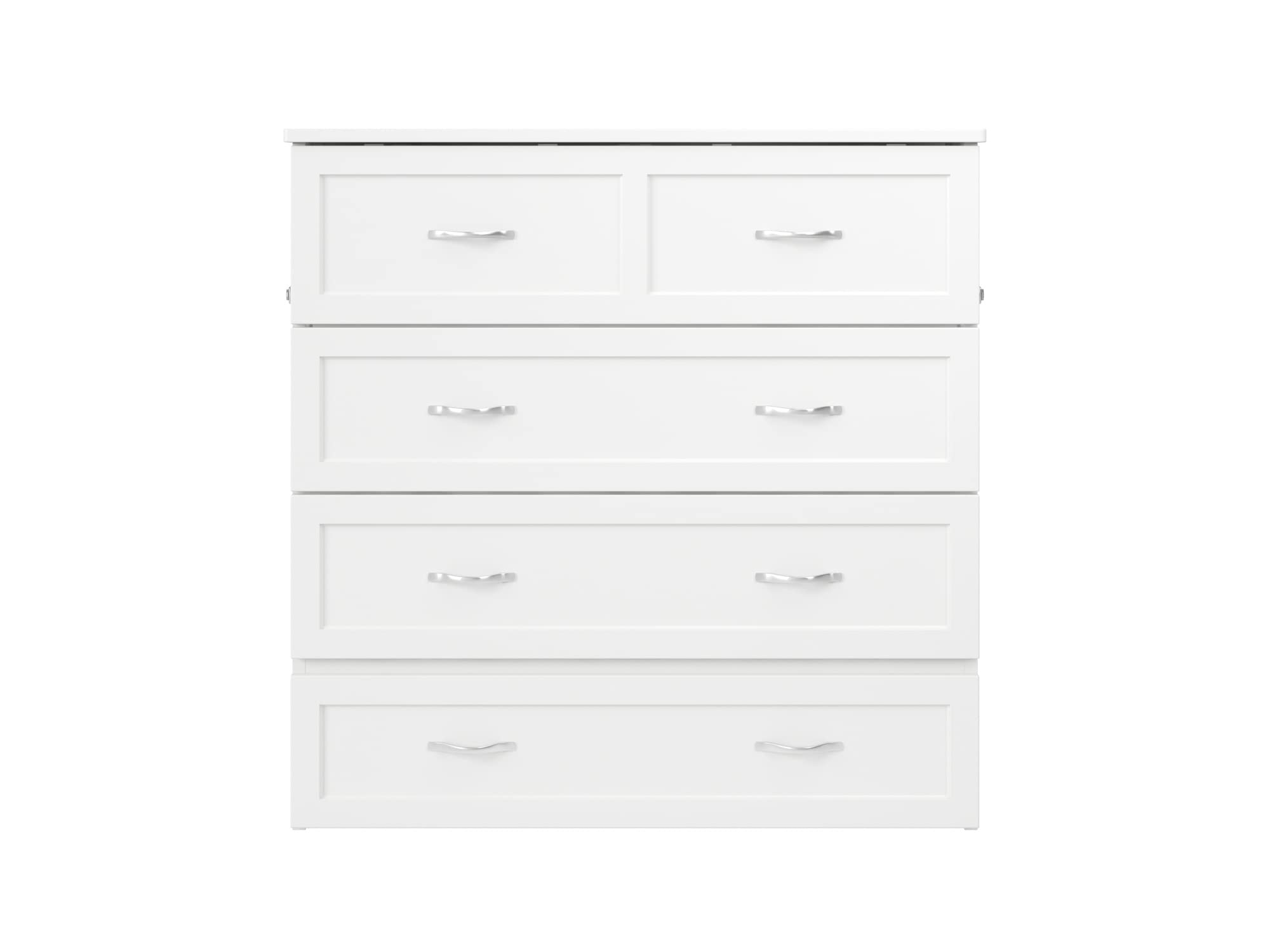 AFI, Vivian Murphy Bed Chest Twin XL with Storage Drawer and Built-in USB Charger, White