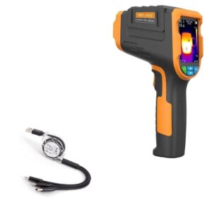 boxwave cable compatible with noyafa nf-525 handheld thermal imager - allcharge minisync, retractable, portable usb cable - jet black