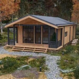 luxury mobile home - 20 ft,40ftprefab tiny house with modern design with balcony kitchen bathroom bedrooms eco friendly (20ft)