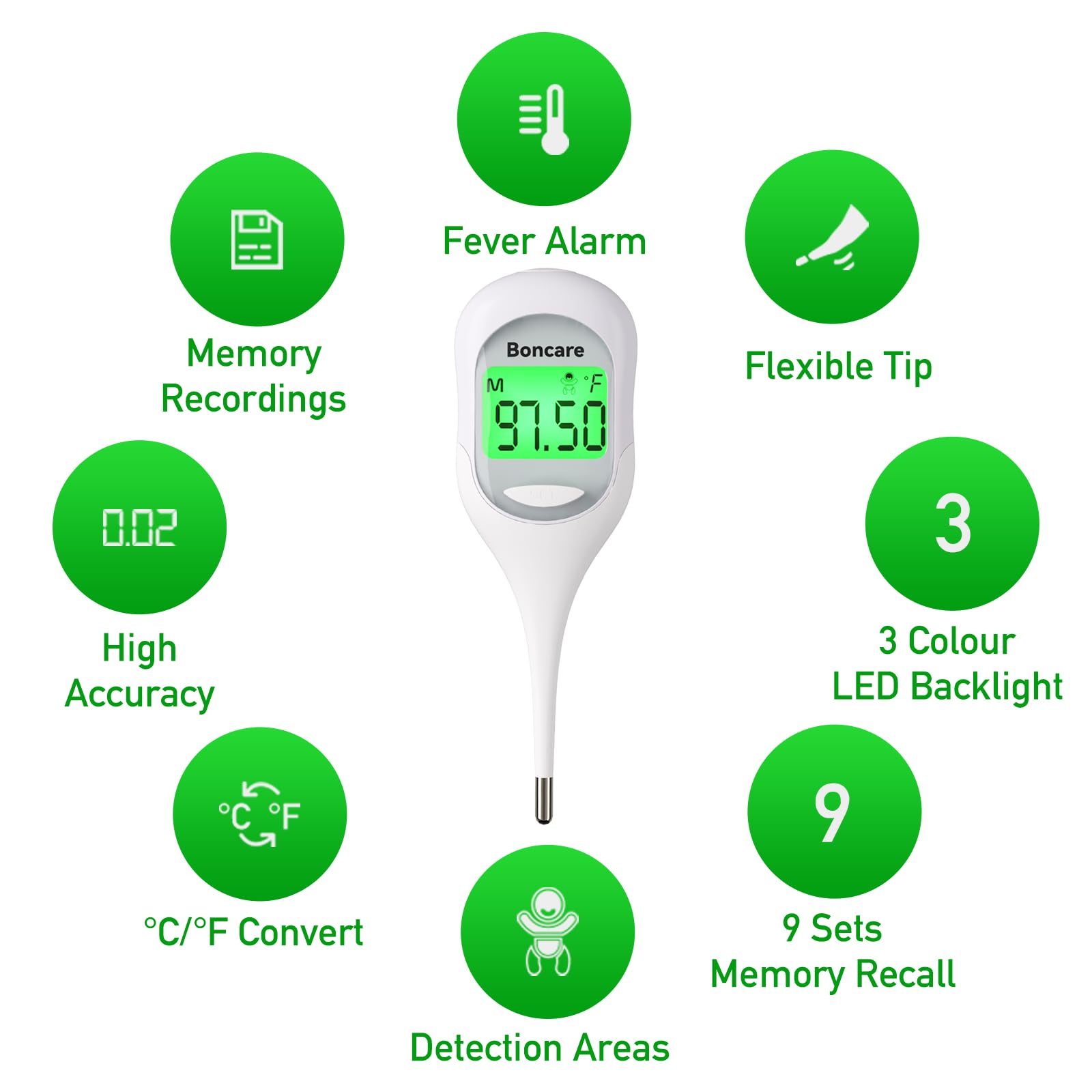 Bundle of Digital Thermometers for Fever for Family Use