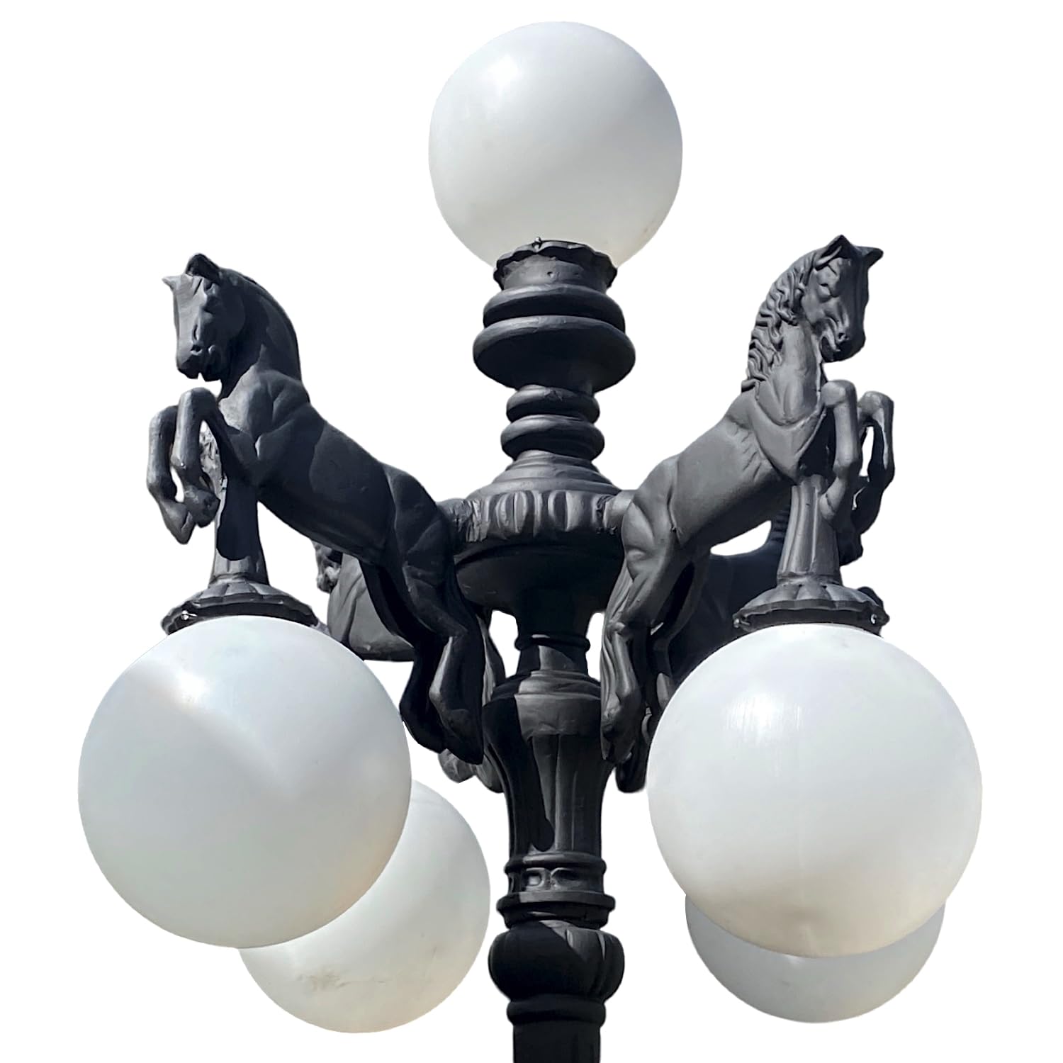 The King's Bay 10 Ft 5 Arm Horse Pole Light for Commercial or Residential Use