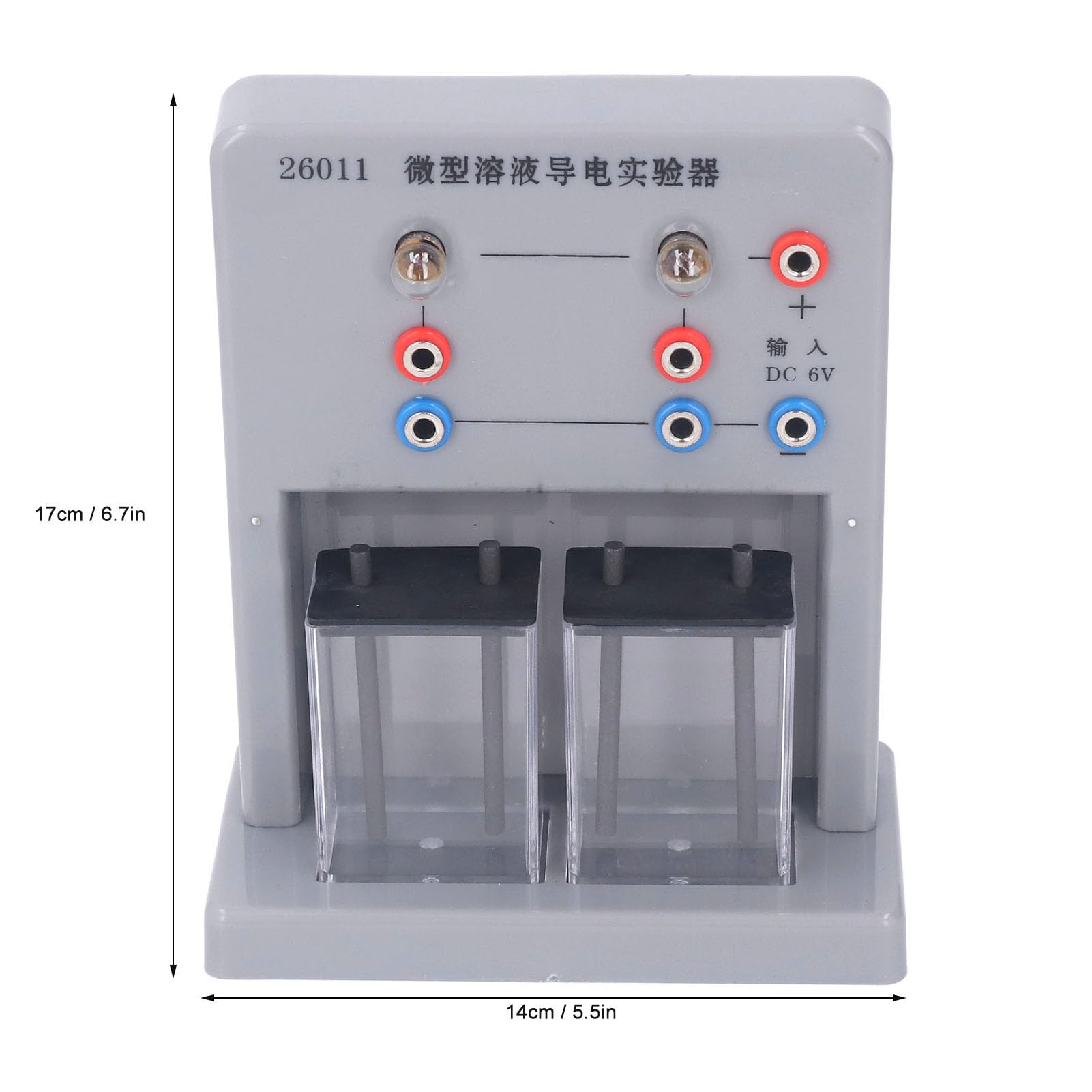 Micro Solution Conductivity Tester LED Electrolyte Solution Electrical Conductivity Detector for Chemistry Experiment