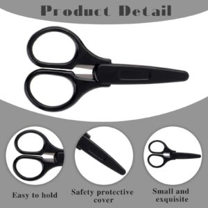 3Pcs Small Scissors All Purpose Craft Scissors Mini Detail Craft Scissors Stainless Steel Scissors with Protective Cover Precision Straight Fine Tips Design for Paper Cutting,Scrapbooking