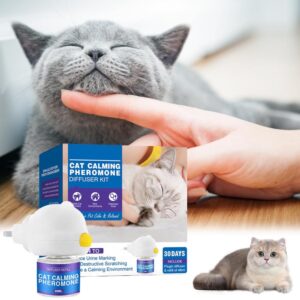 Cat Pheromones Calming Diffuser Long-Lasting Cat Calming Diffuser Safe for Cats of All Ages