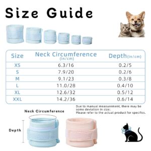 Cat Neck Brace Cover - Breathable & Adjustable Elizabethan Collar for Post-Surgery Recovery Anti-Scratch Anti-Lick Protection, Cervical Cone for Small Medium Large Dogs Puppies Kittens (X-Small,Pink)