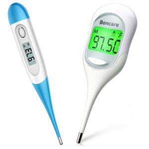 bundle of digital thermometers for fever for family use