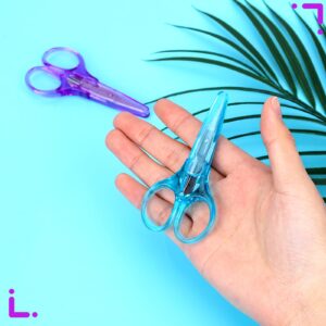 2Pcs Small Scissors All Purpose Craft Scissors Stainless Steel Mini Detail Craft Scissors Precision Straight Fine Tips Design for Paper Cutting,Scrapbooking