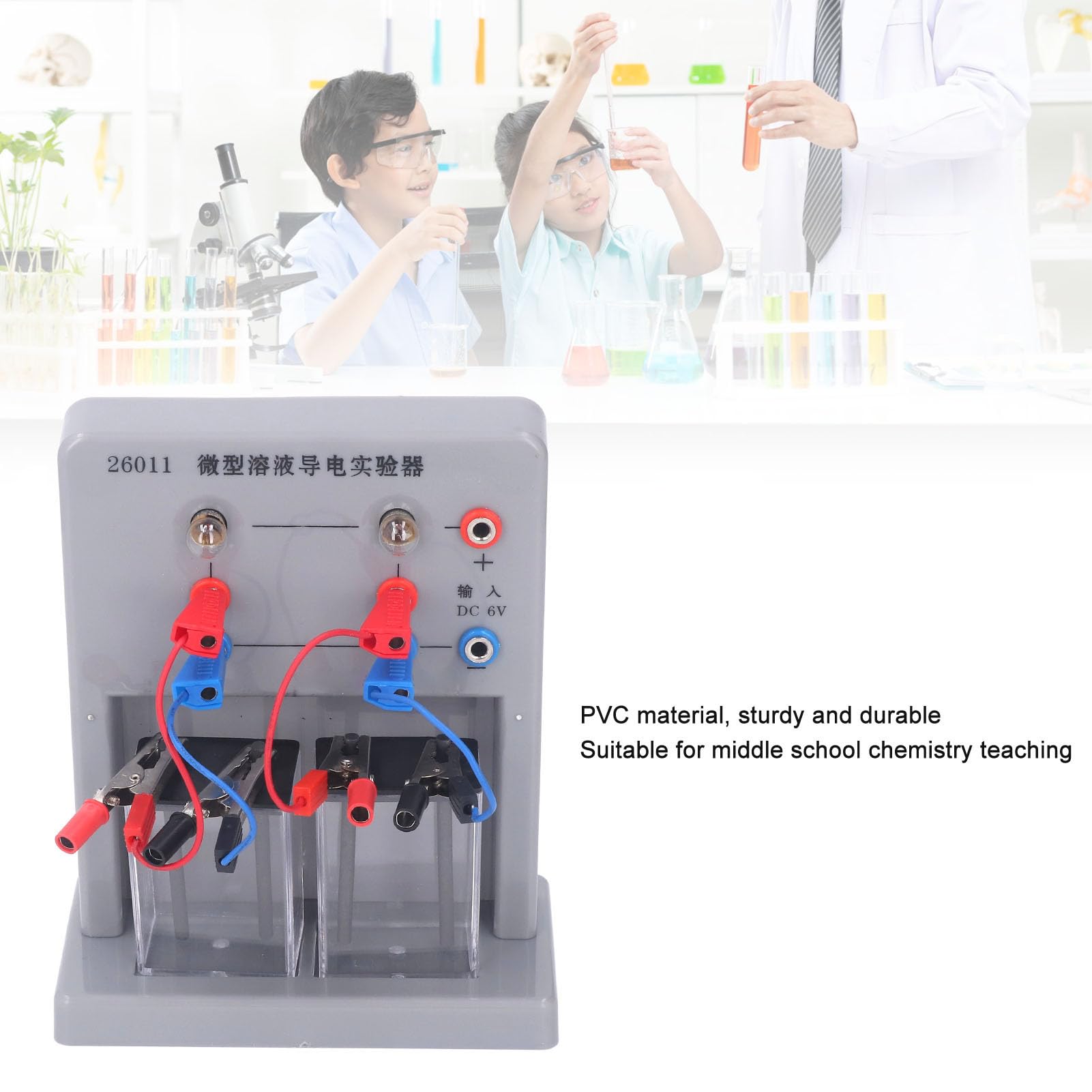 Micro Solution Conductivity Tester LED Electrolyte Solution Electrical Conductivity Detector for Chemistry Experiment