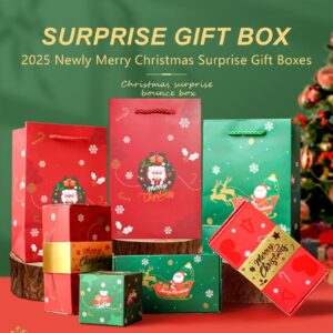 enttgo 16pcs Surprise Gift Box Explosion for Money, 2024 Newly Folding Pop-Up Explosion Gift Box, Surprise Box Gift Box for Money, Christmas Boxes Explosion Gift Box for Money and Birthday