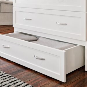 AFI, Vivian Murphy Bed Chest Twin XL with Storage Drawer and Built-in USB Charger, White