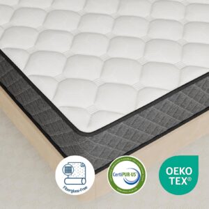 ONBRILL Twin Mattress,10 Inch Hybrid Mattress in a Box with Memory Foam,Motion Isolation Individually Wrapped Pocket Coils Mattress,Medium Firm Twin Bed Mattresses CertiPUR-US Certified